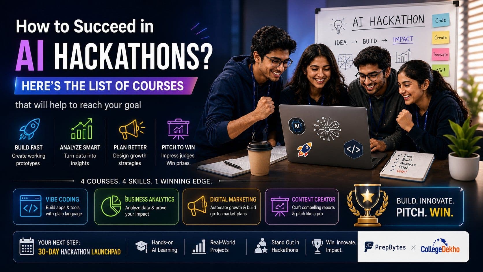 How to Succeed in AI Hackathons? Here’s the LIST OF COURSES that will help to reach your goal