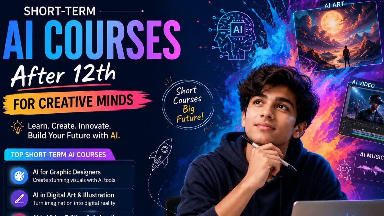 Short-Term AI Courses After 12th for Creative Minds