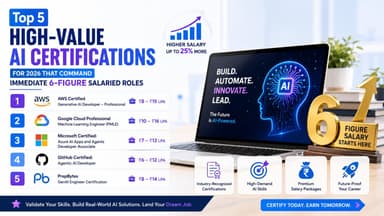 Top 5 High-Value AI Certifications for 2026 That Command Immediate 6-Figure Salaried Roles