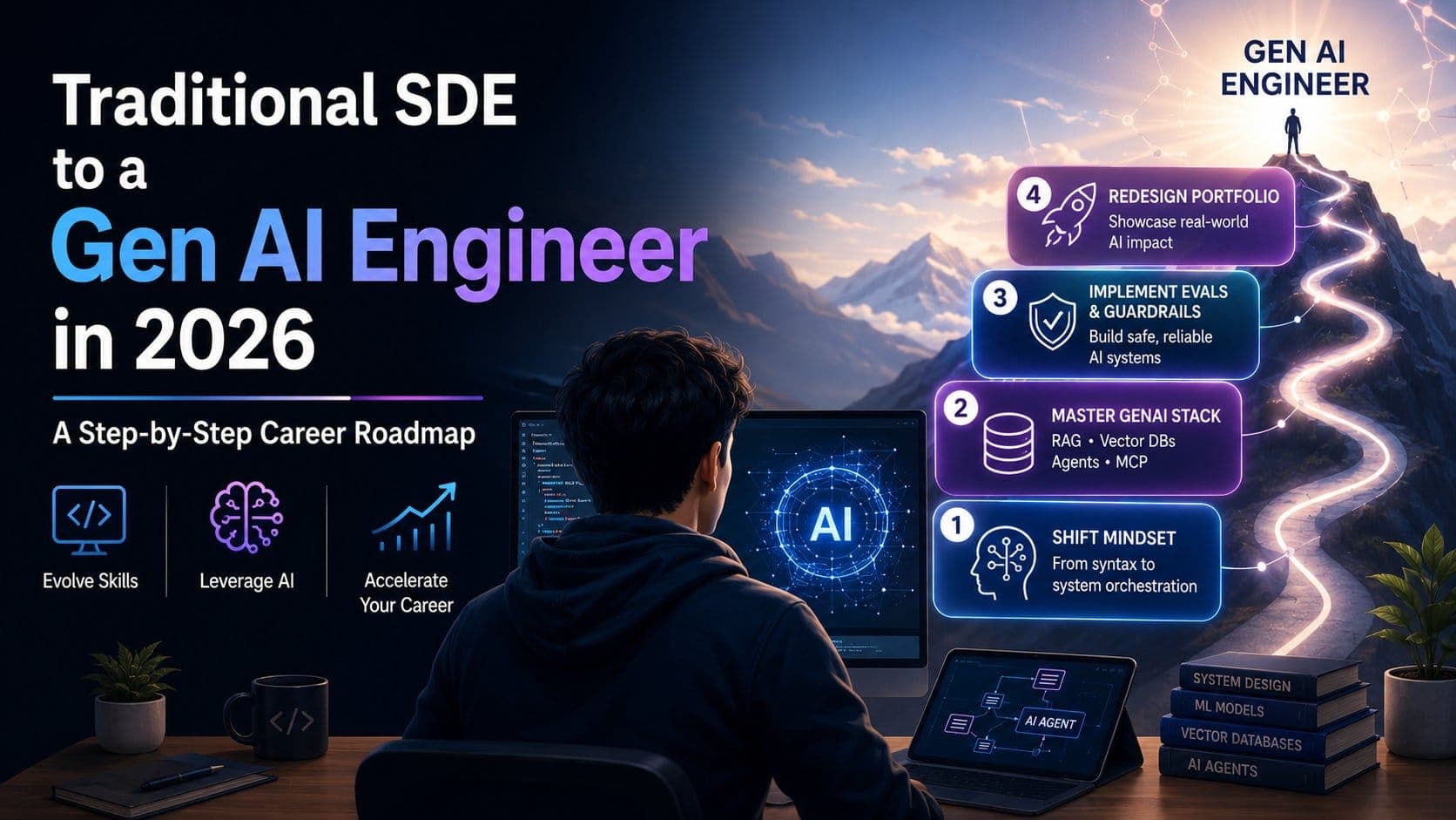 Traditional SDE to a Gen AI Engineer in 2026: A Step-by-Step Career Roadmap