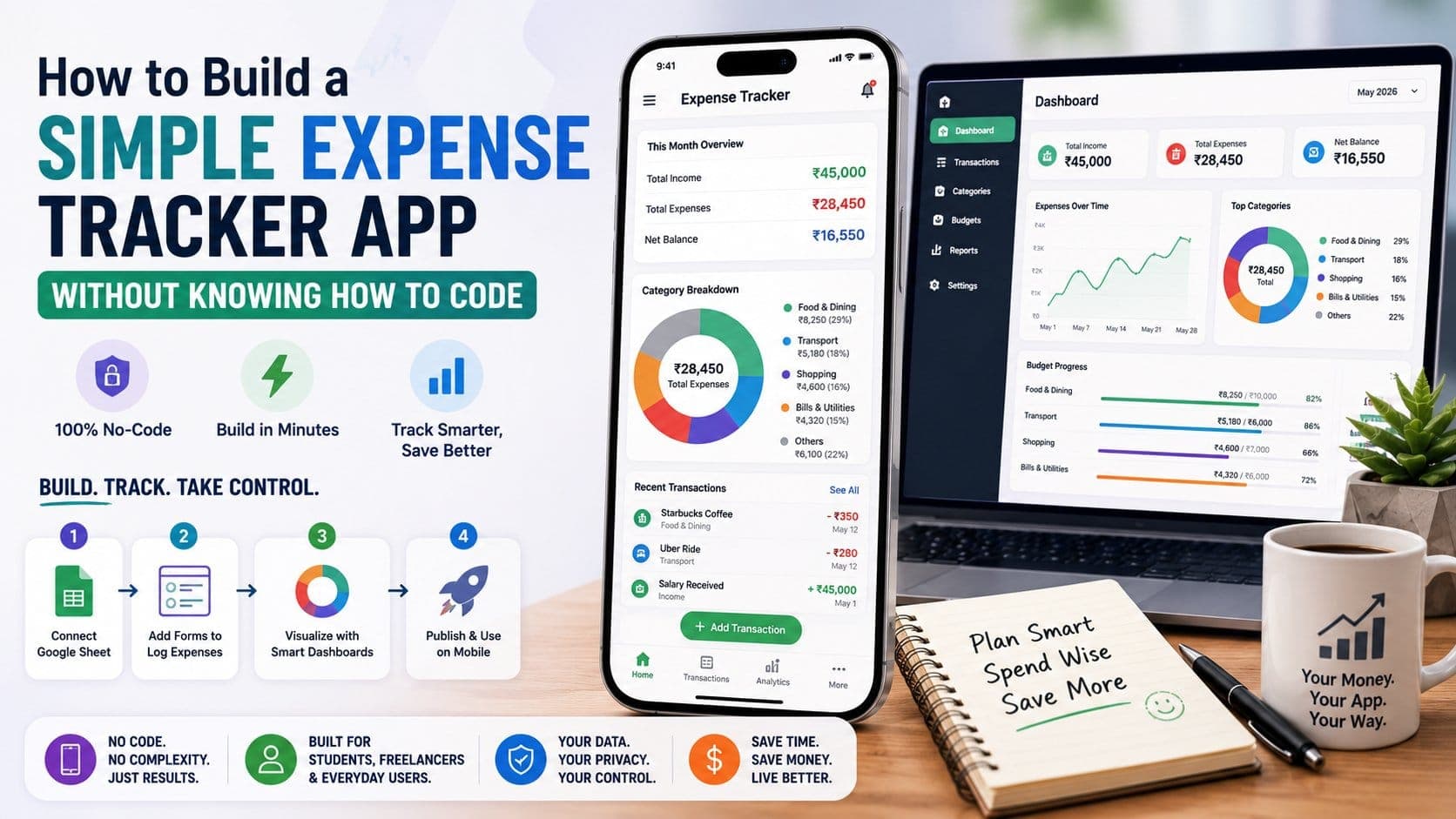 How to Build a Simple Expense Tracker App without Knowing How to Code