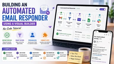 A Step-by-Step Guide to Building an Automated Email Responder Using a Visual Builder (No-Code Tutorial)